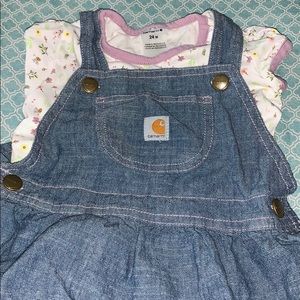 EUC Carhartt 2-piece Jean jumper outfit